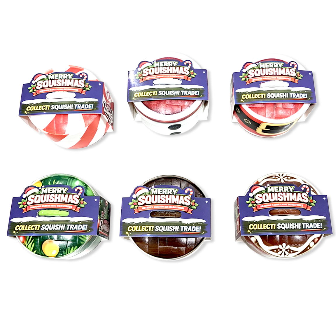 Fun Doh Christmas Dumpling Squishy Toy 12pc Holiday Display: Wholesale Price