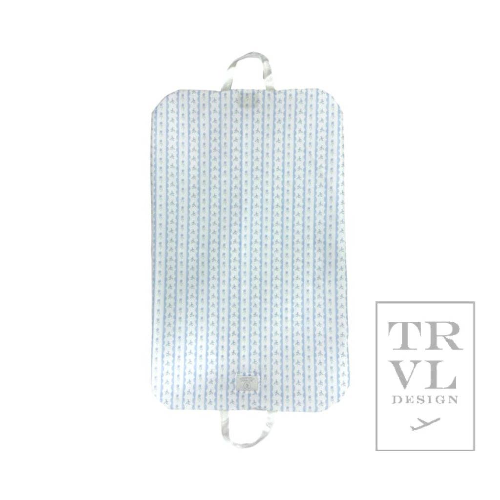 Garment Bag - Ribbon Floral Blue
