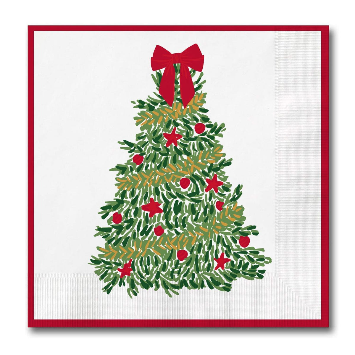 Traditional Tree Cocktail Napkins