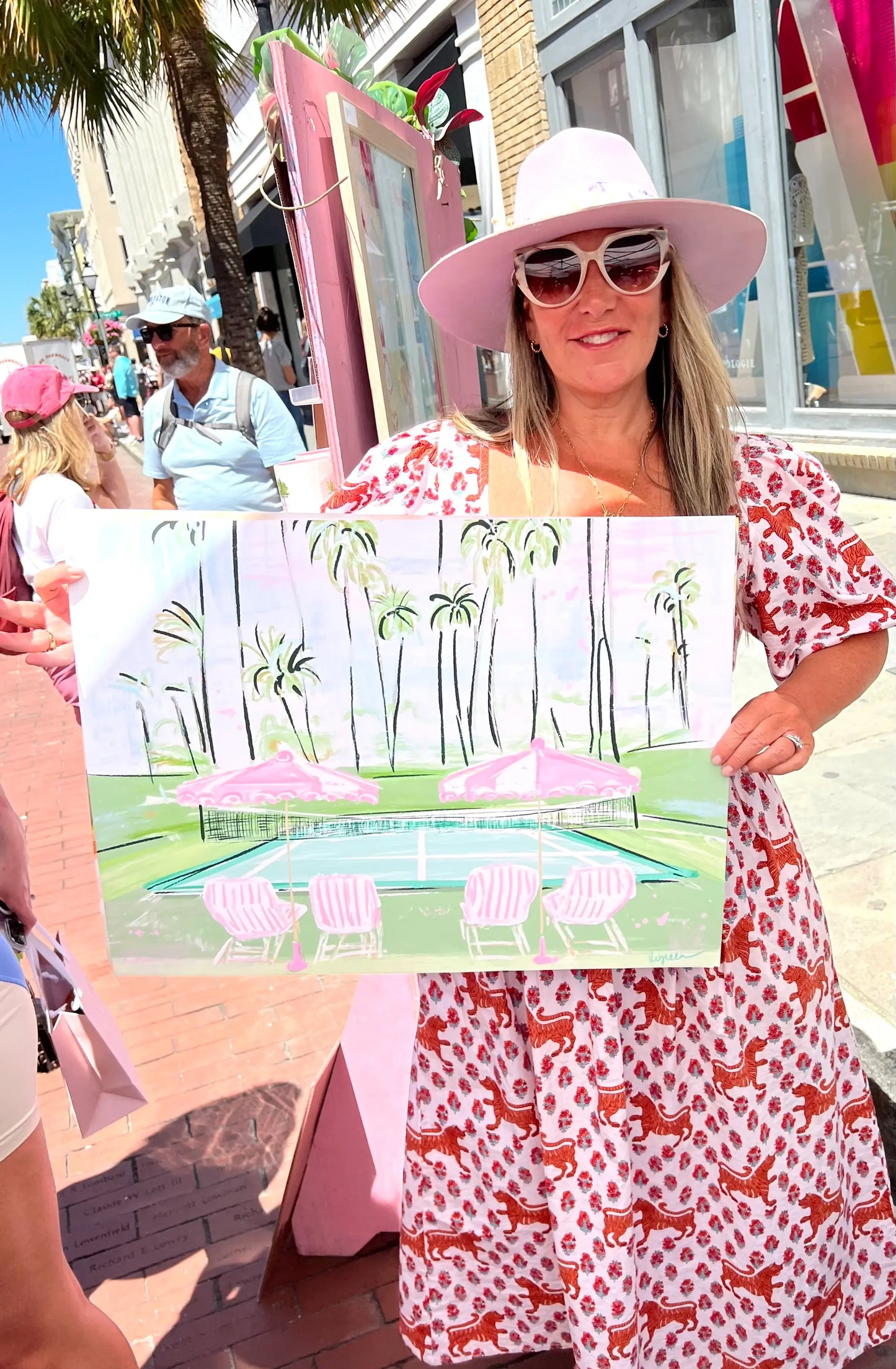 TENNIS IN PARADISE - Art Print: 18x24