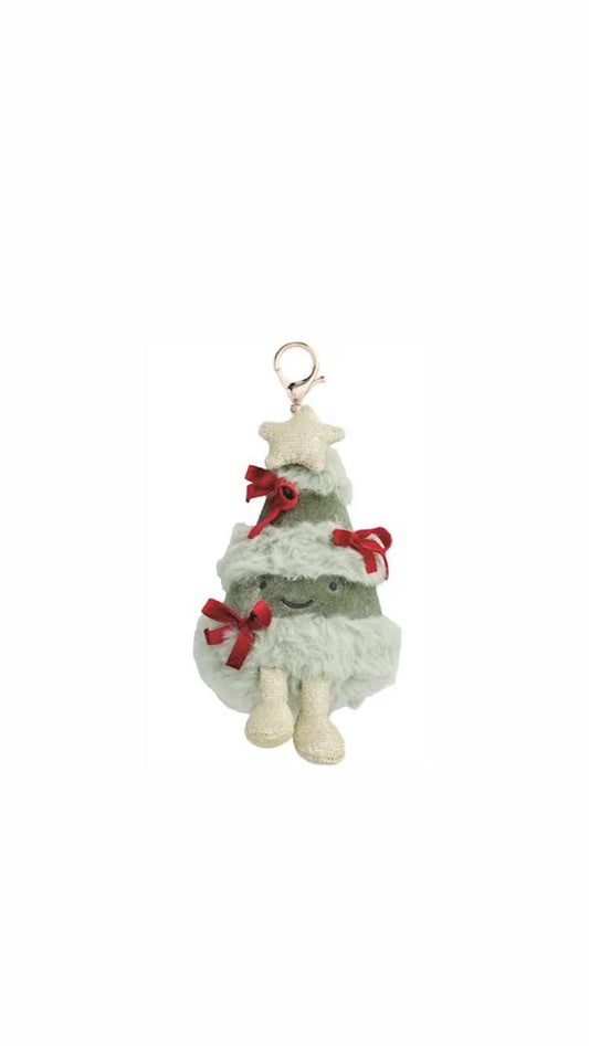 Holiday Plush Bag Charm, Tree