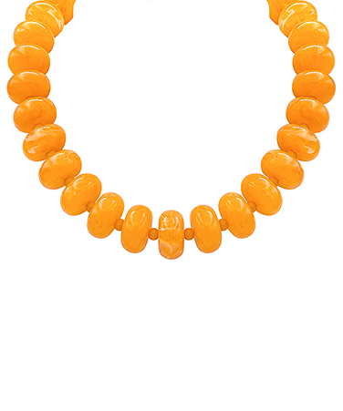 Emma Beaded Necklace, Orange