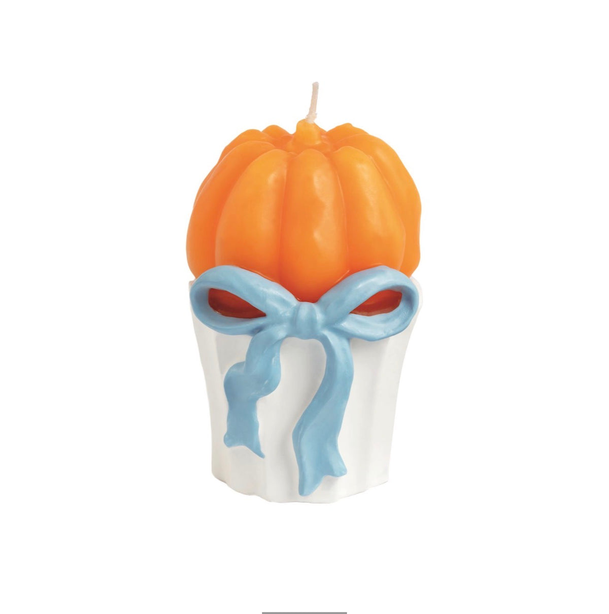 Pumpkin Topiary Figural Candle