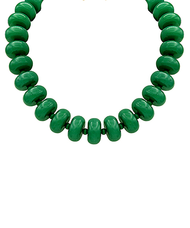 Emma Beaded Necklace, Green