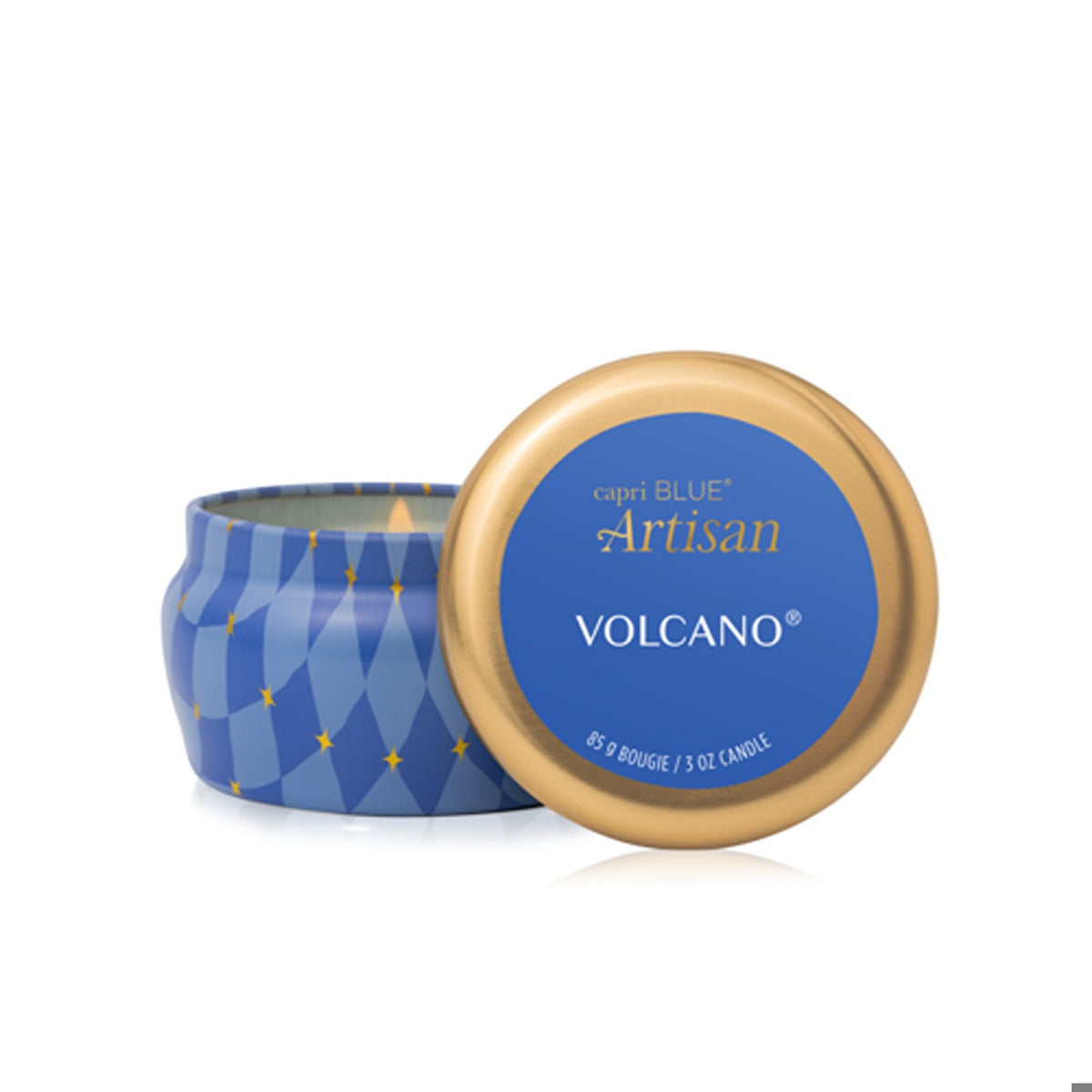 Volcano Artisan Winter Bazaar Mini Tin Candle