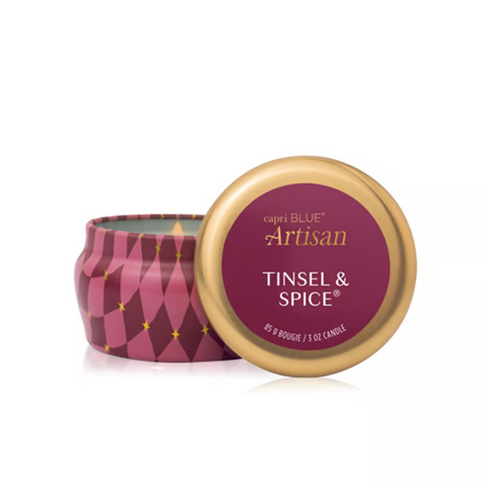 Tinsel & Spice Mini Tin Candle