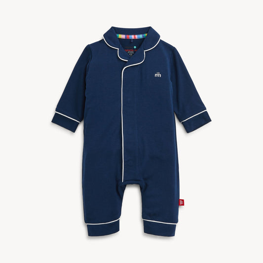 Magnetic Me Coverall Romper, Navy