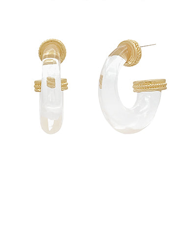 Edge Metal Clear Hoops