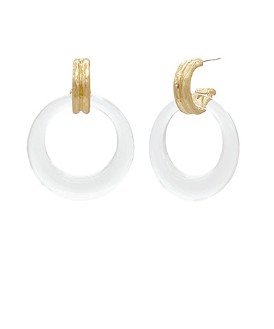 Door Knocker Acrylic Earrings