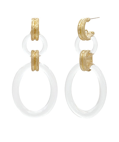 Dual Linked Acrylic Earrings