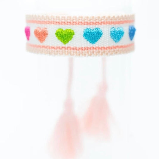 Confetti Hearts Tassel Bracelet
