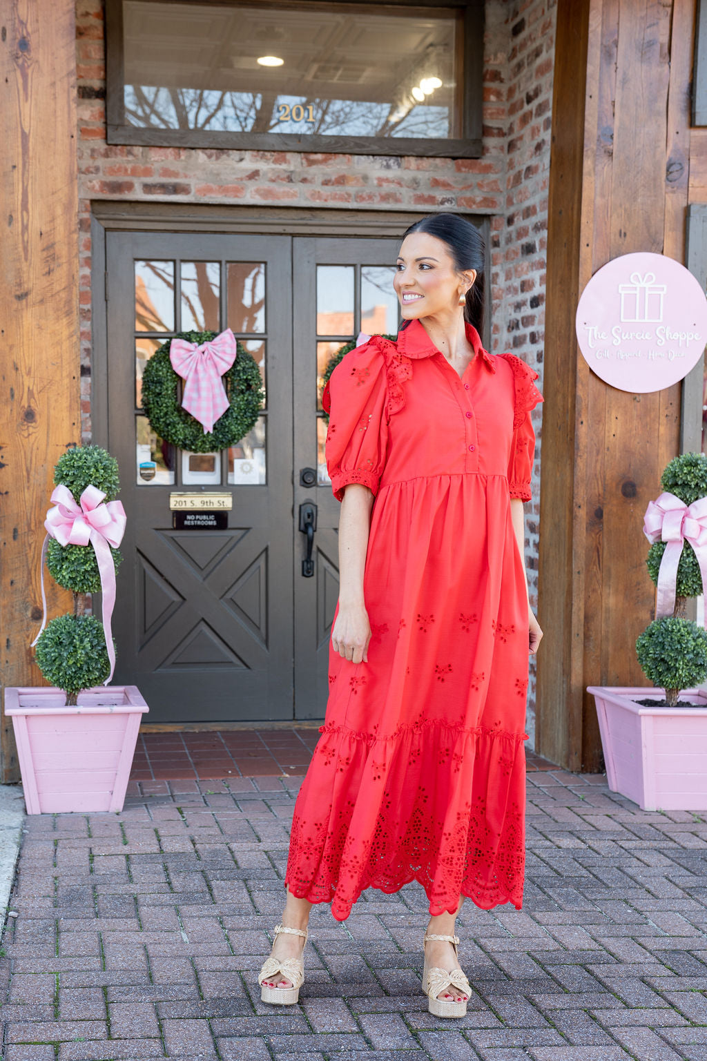 Caught Red Handed Midi Dress