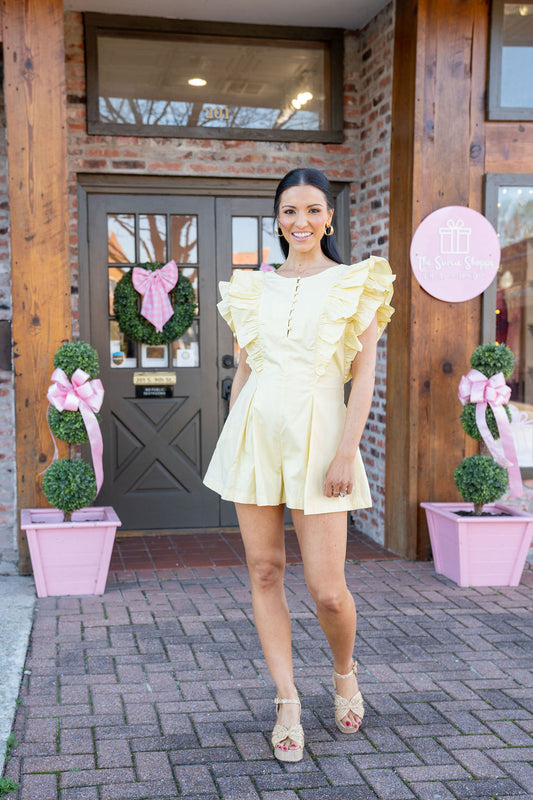 Buttercup Blooms Romper