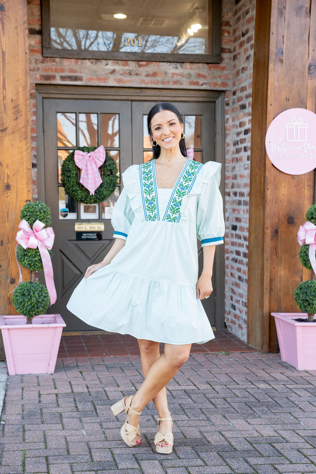 Mint Meadow Babydoll Dress
