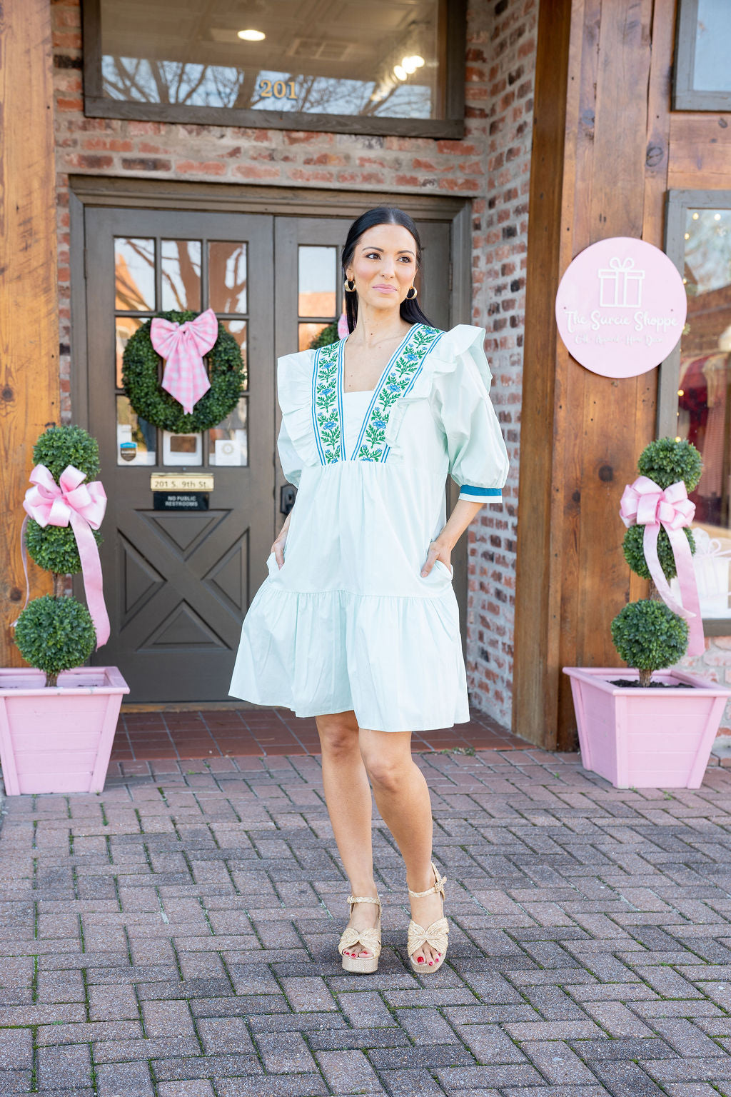 Mint Meadow Babydoll Dress