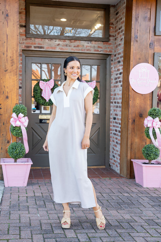 Weekend On Coast Midi Dress
