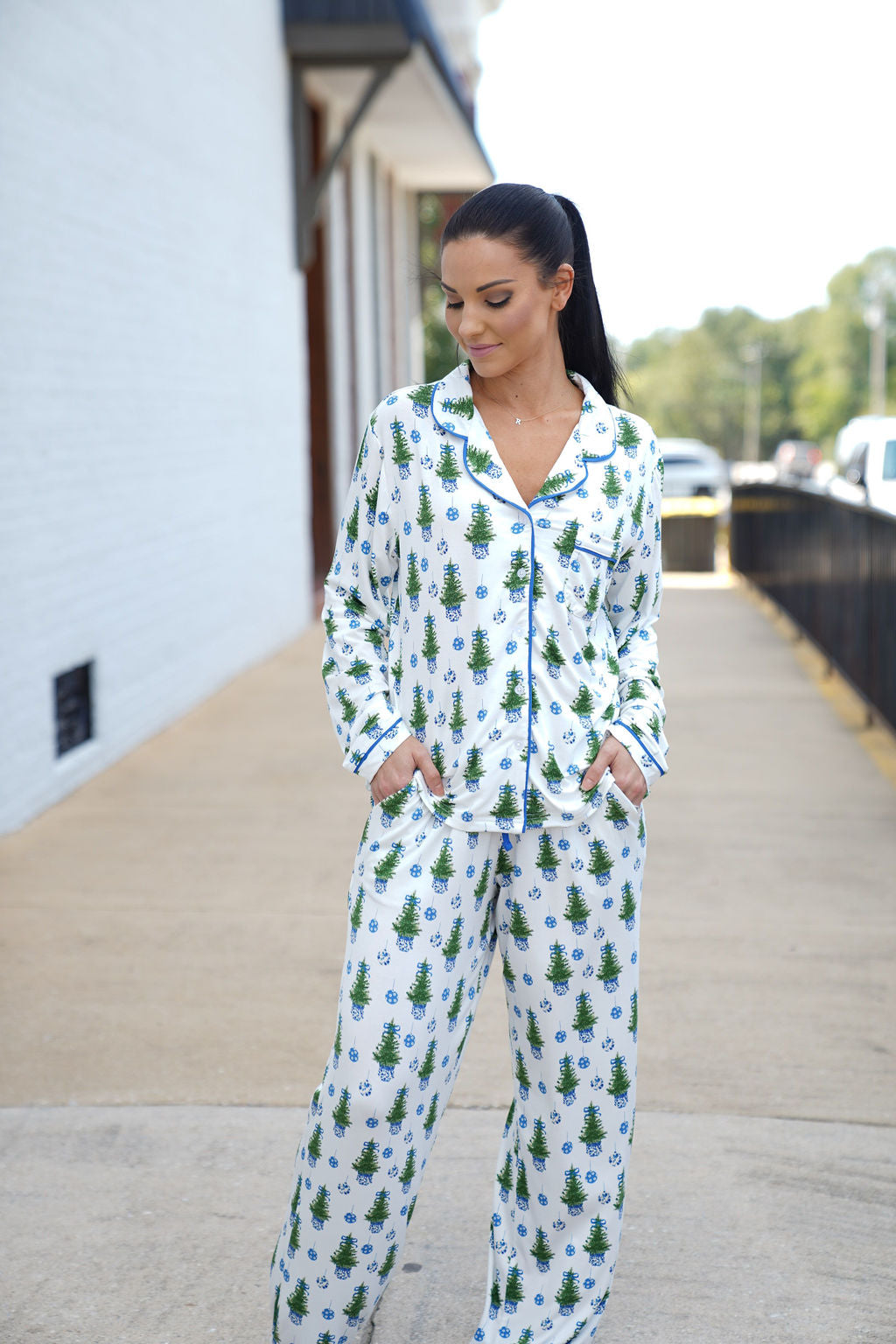 Mary Square | Charlotte Pajama Set Fancy and Festive