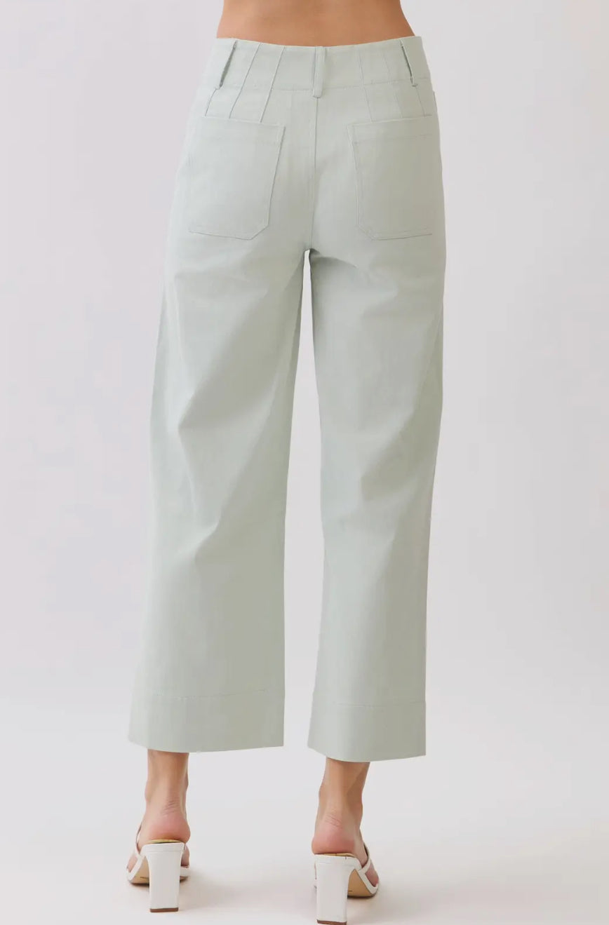 Mint Condition Wide Leg Cropped Pants