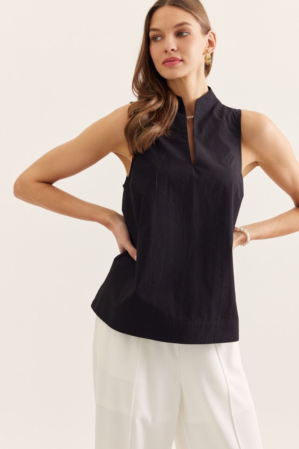 Black Label Sleeveless Top