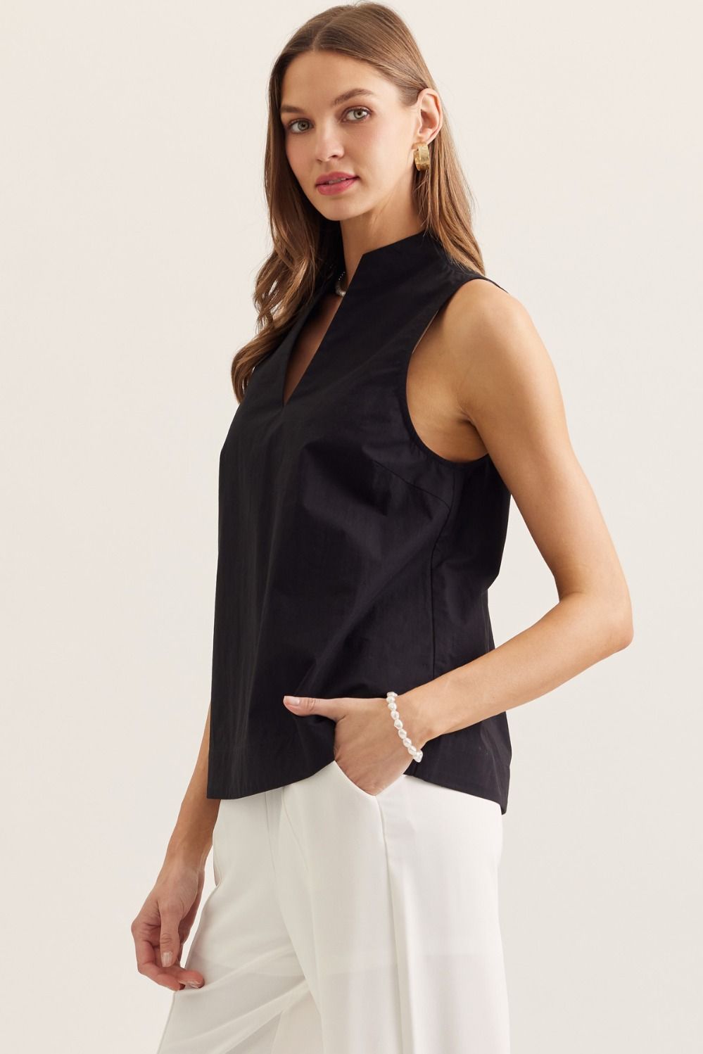 Black Label Sleeveless Top