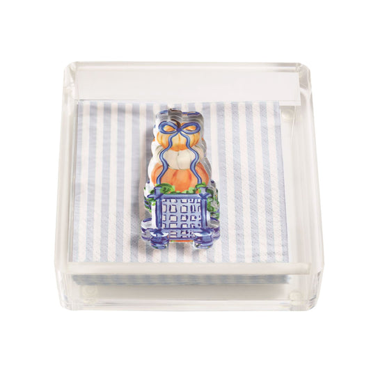 Pumpkin Topiary Napkin Caddy Set
