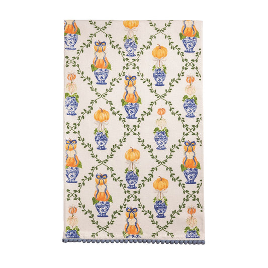 Pumpkin Topiary  Pattern Towel