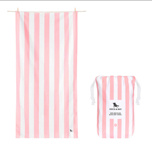 Dock & Bay Towel Malibu Pink (Two Sizes)