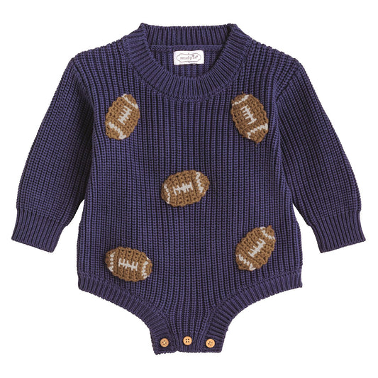 Navy Football Sweater Bubble
