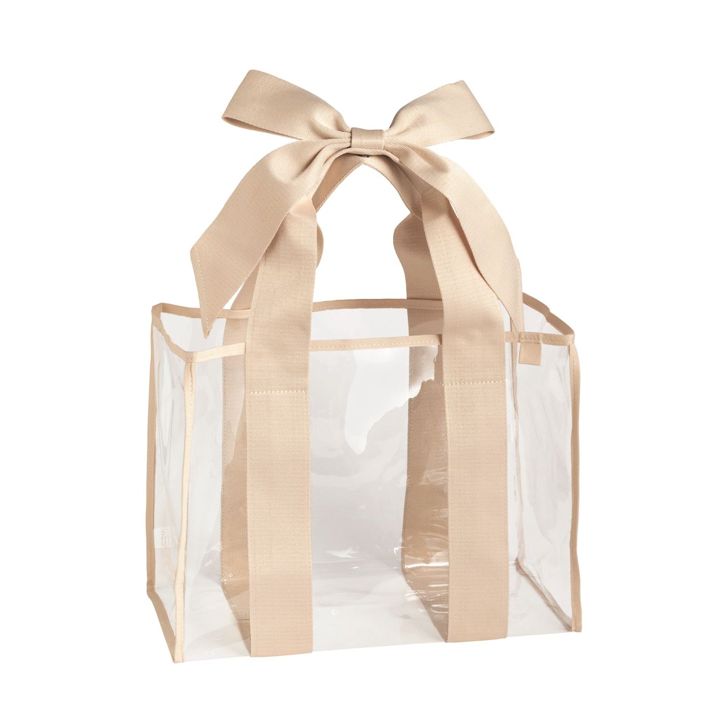 Stadium Bow Tote Bag, Beige
