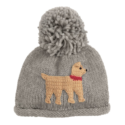 Baby Boy Chunky Knit Hat, Dog