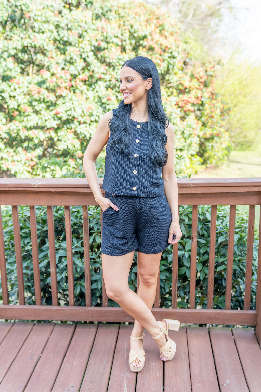 Modern Muse Shorts Set, Black