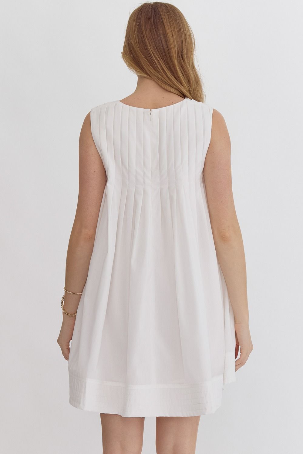 Sail Away White Sleeveless Dress