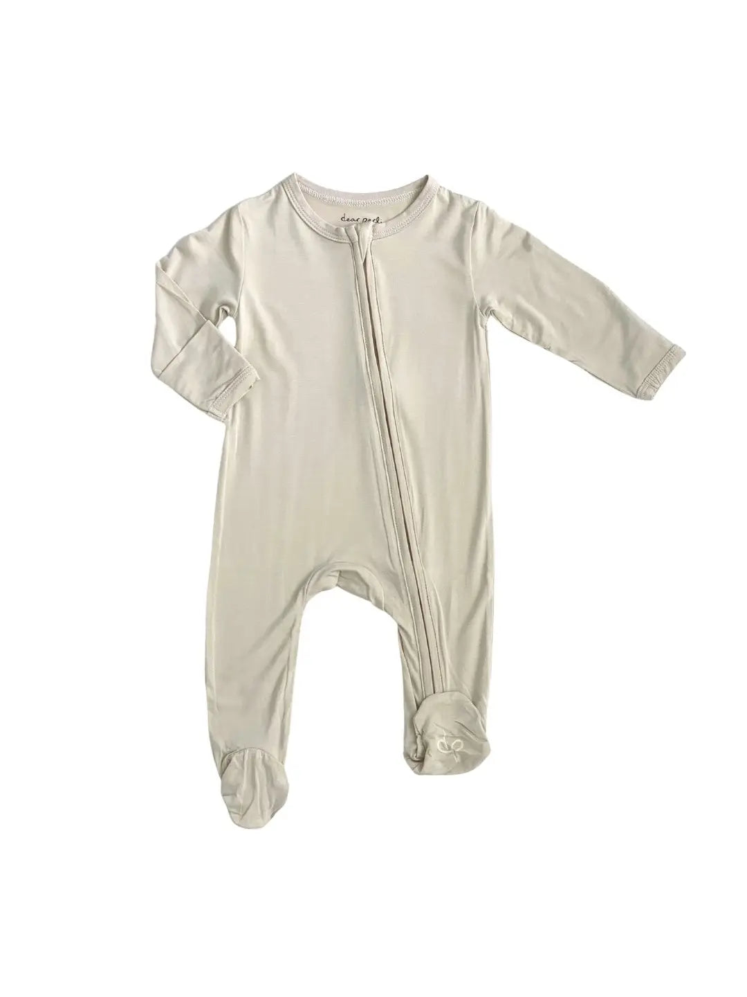 Bamboo Zippered Footie-Oat