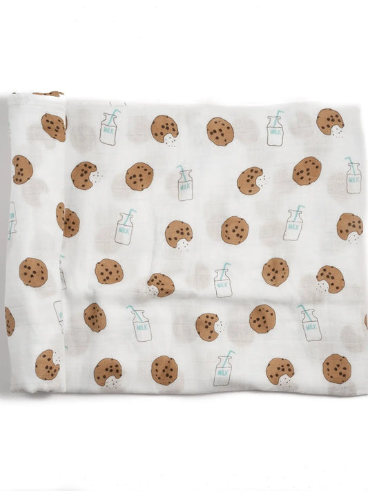 Bamboo Muslin Swaddle-Cookies and Milk