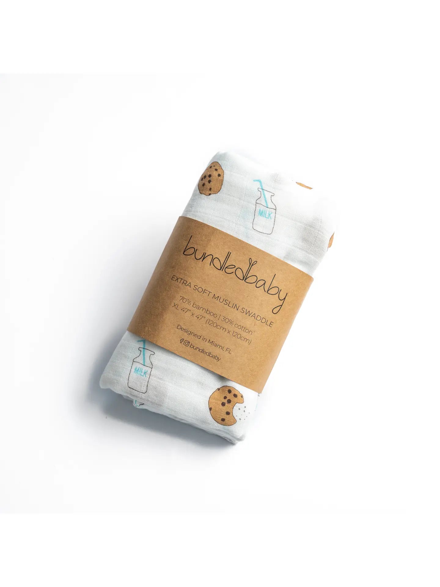 Bamboo Muslin Swaddle-Cookies and Milk