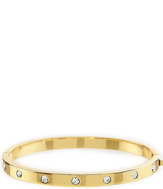 Kate Spade Set In Stone Metal Stone Hinged Bracelet