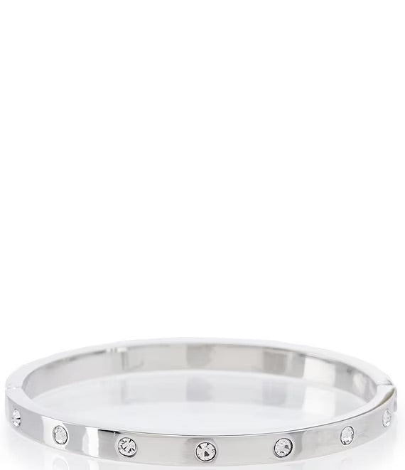 Kate Spade Set In Stone Metal Stone Hinged Bracelet