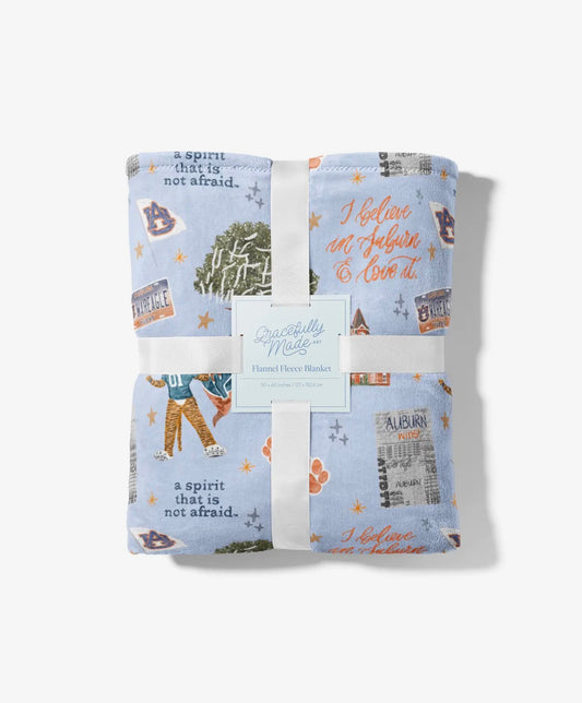 Auburn University Flannel Fleece Blanket