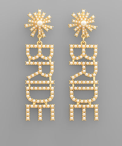 Bride Earrings, Pearl