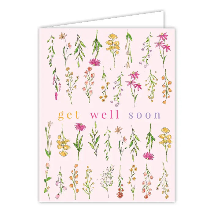 Greeting Card, Get Well Soon Wildflowers