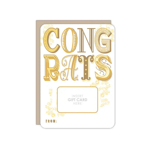 Greeting Card, Congrats Gift Card Holder