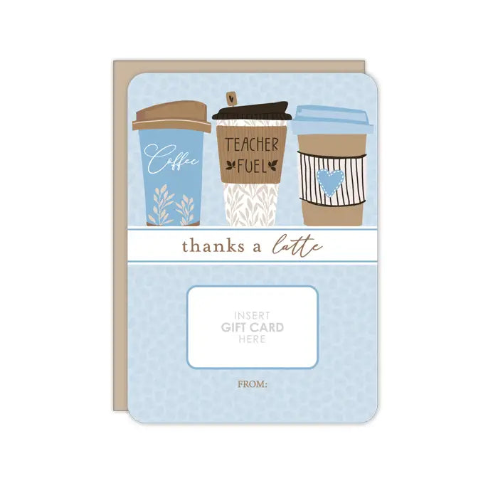 Greeting Card, Teacher Fuel Gift Card Holder