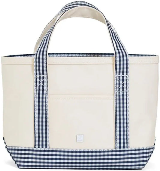 TRVL Design Gingham Navy Mini Tote Bag