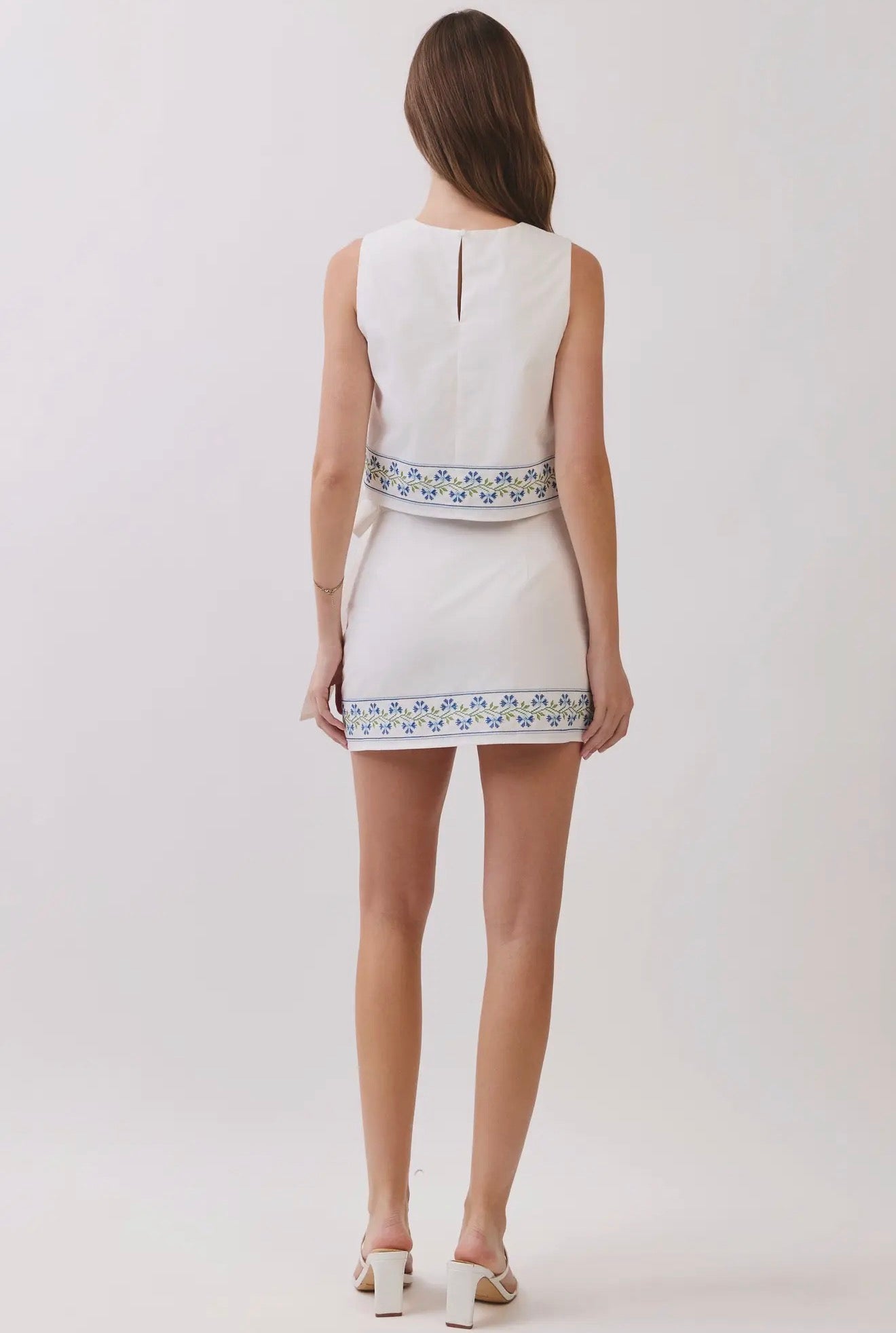 French Countryside Embroidered Top