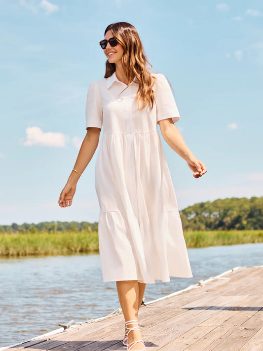 Jema Midi Dress, White