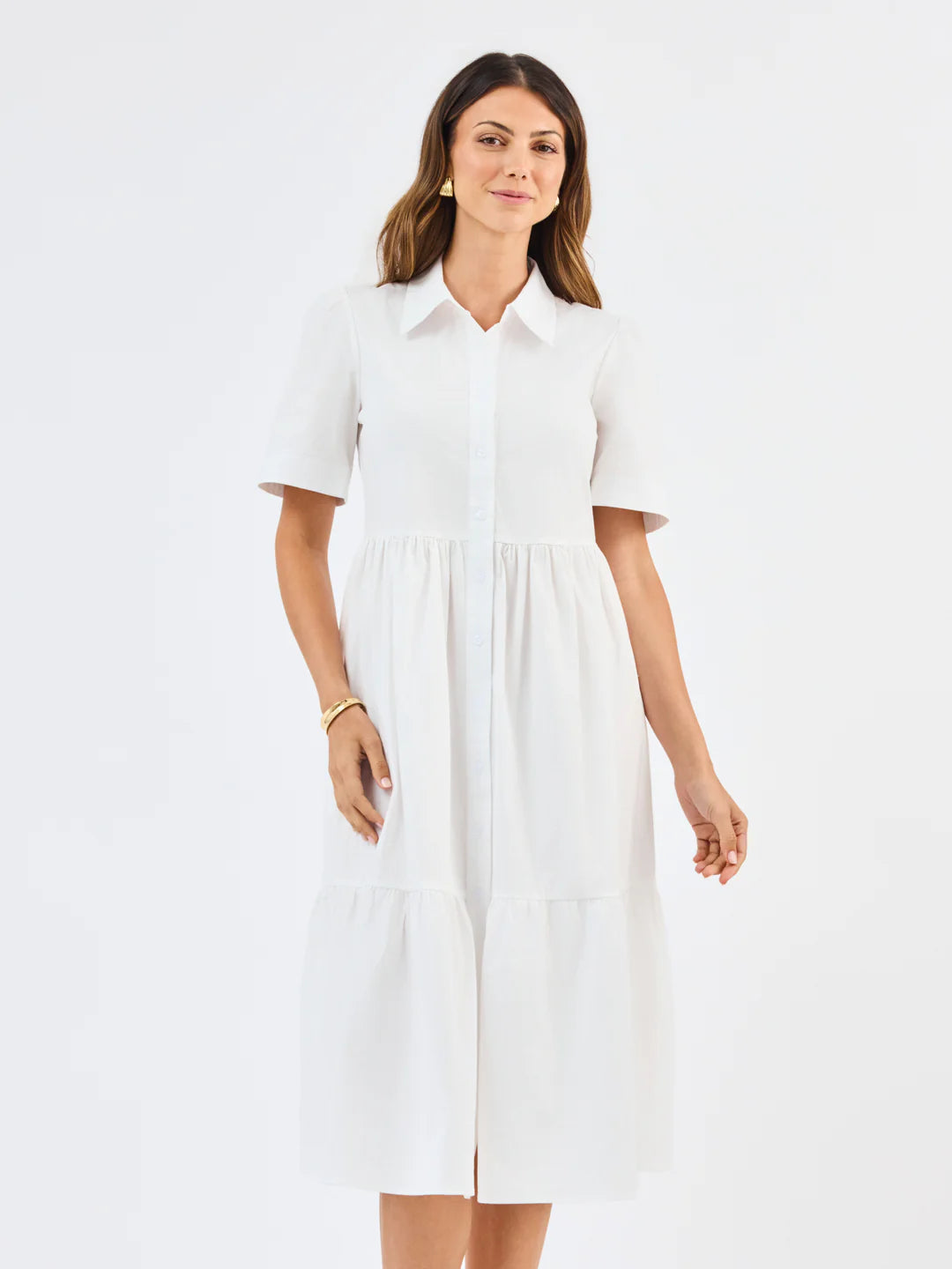 Jema Midi Dress, White