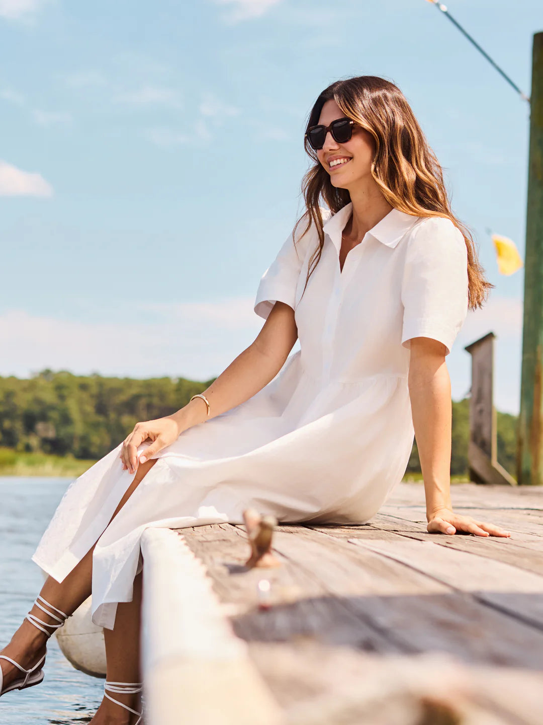Jema Midi Dress, White