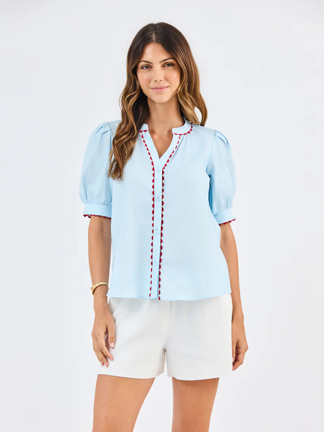 Elaine Light Blue Top