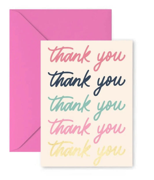 Greeting Card Thank You Thank You