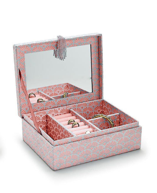 Pink Printed Jewelry Box